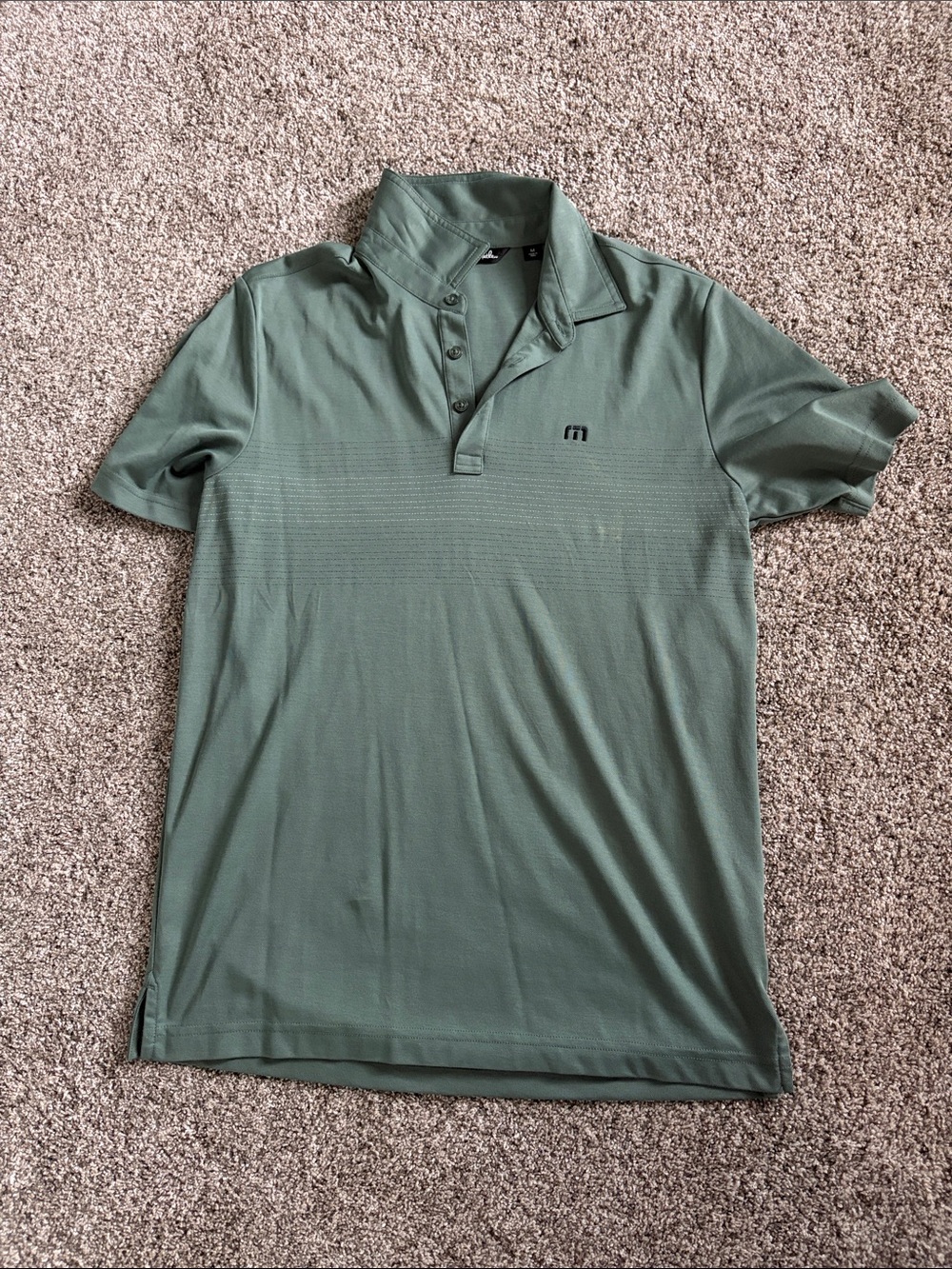 Travis Mathew Olive Green Performance Polo